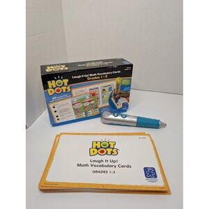 Educational Insights Hot Dots Math Vocabulary Cards Grades 1-3 with Talking Pen